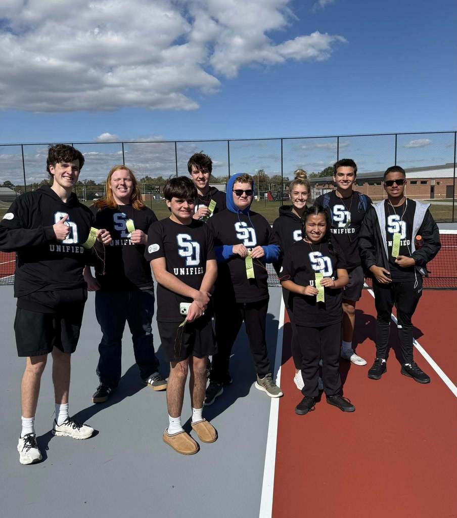 Unified Tennis team at Bayside 2025