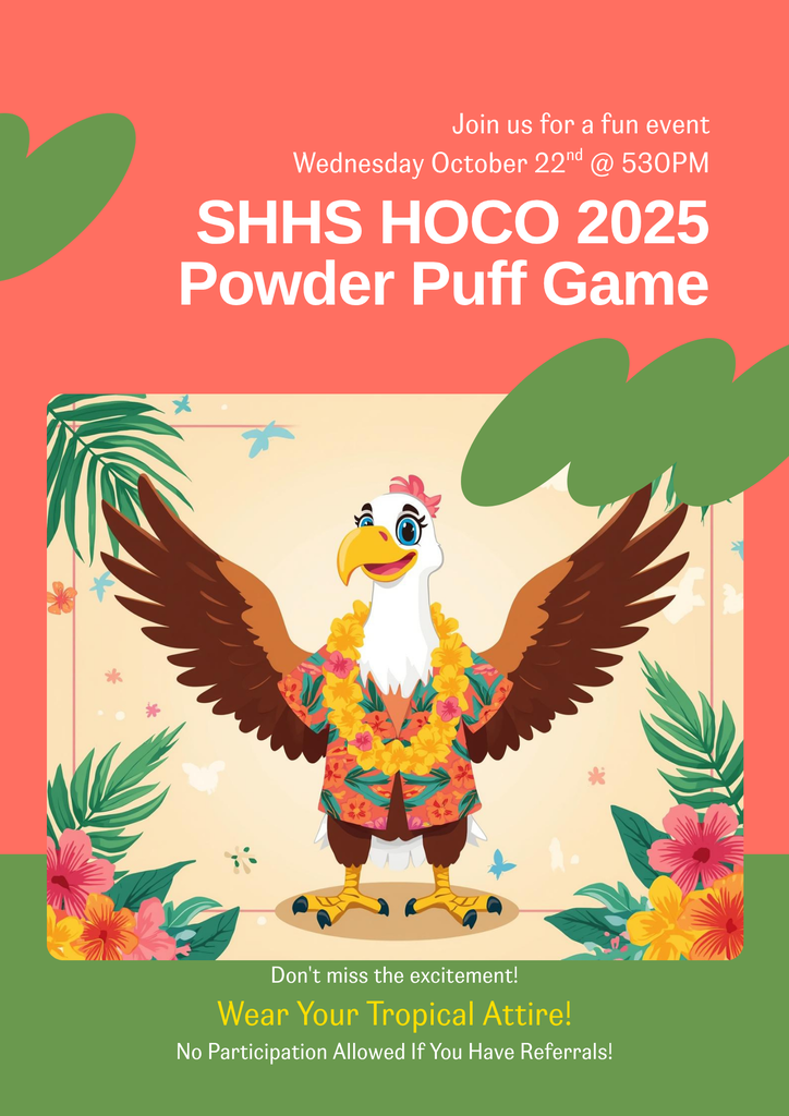 HOCO 2025 Powder Puff Game @ 530 Wednesday Oct. 22nd
