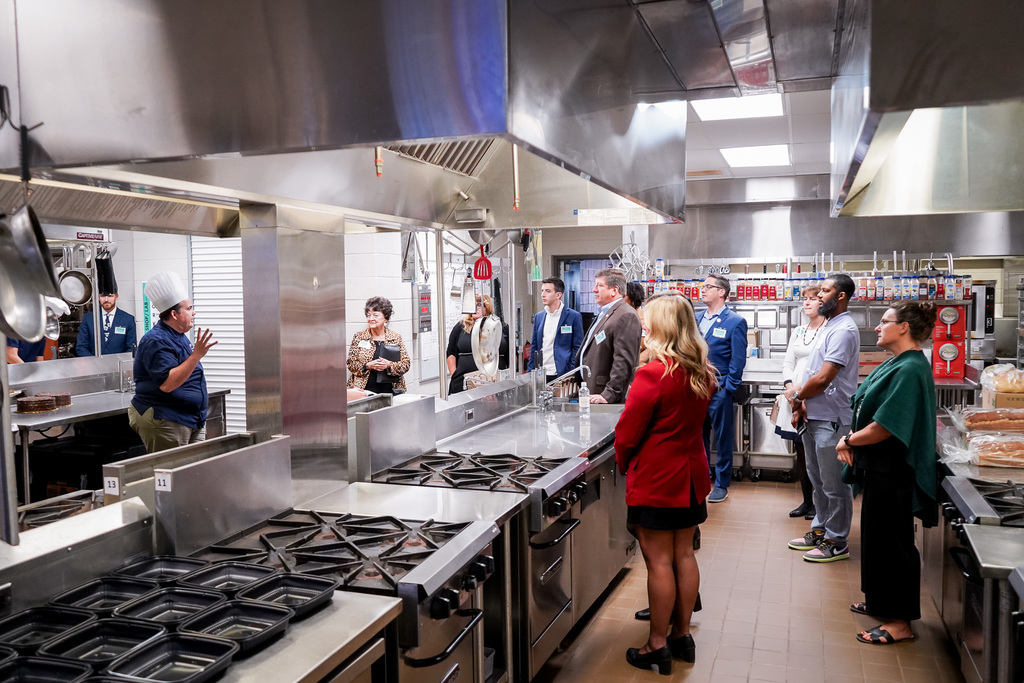 Group in WTHS Kitchen