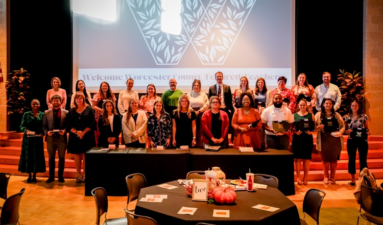 group photo of tenured teachers