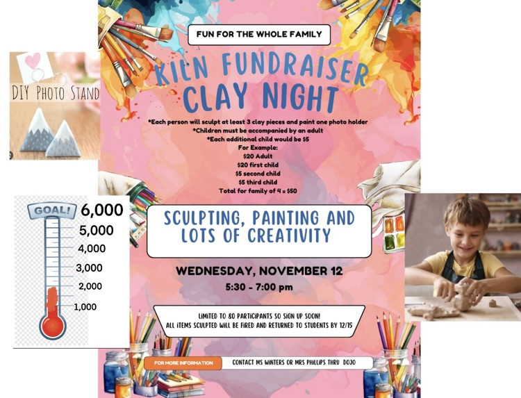 clay night fundraiser flyer