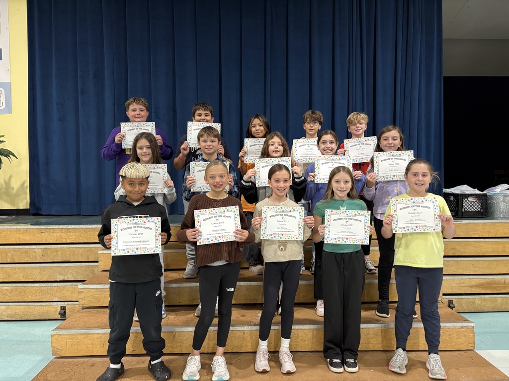 5th grade students of the month