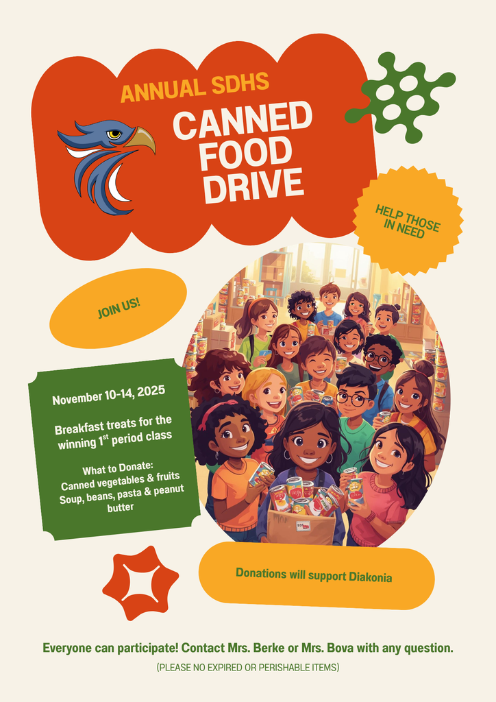 Canned food drive at SDHS