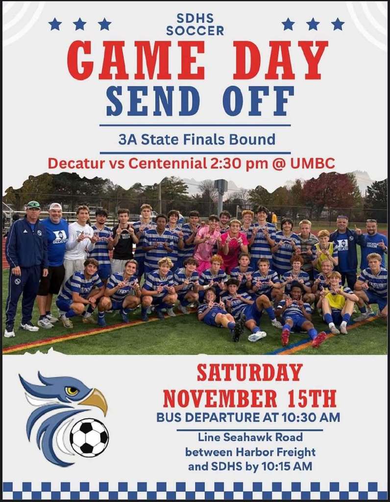 Soccer game day sendoff 2025