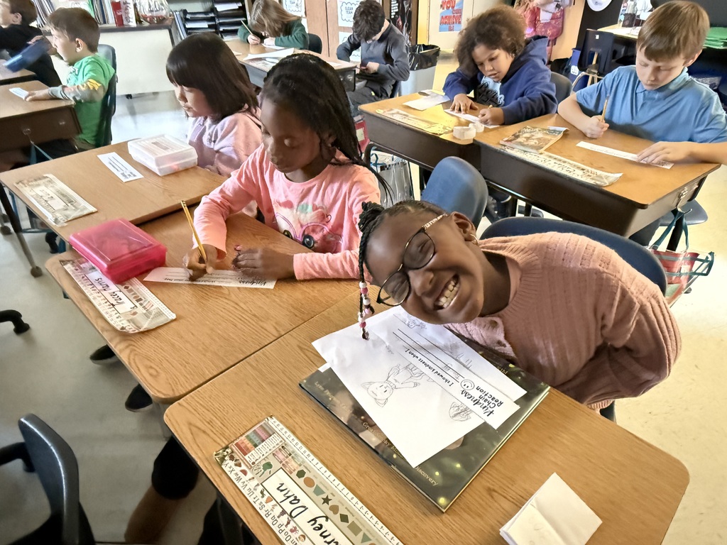 students working at desk
