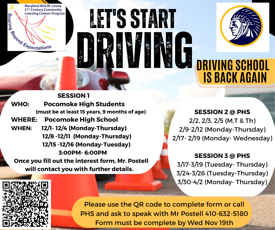 PHS Driving School Sessions 25-26 School Year.