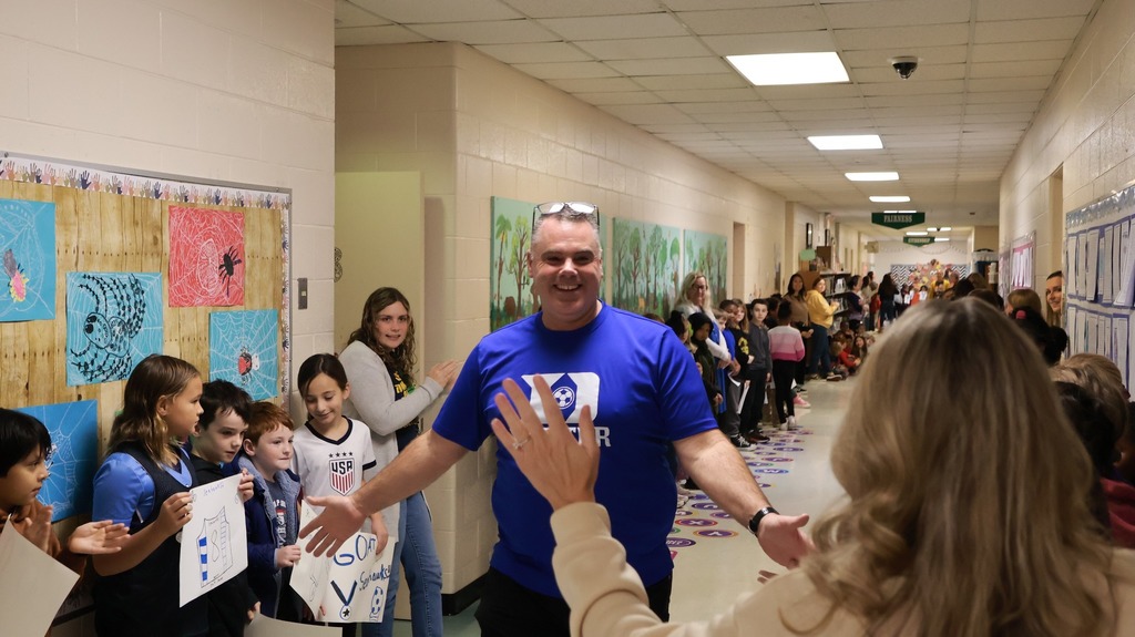 Soccer Team tours Buckingham ES 2025