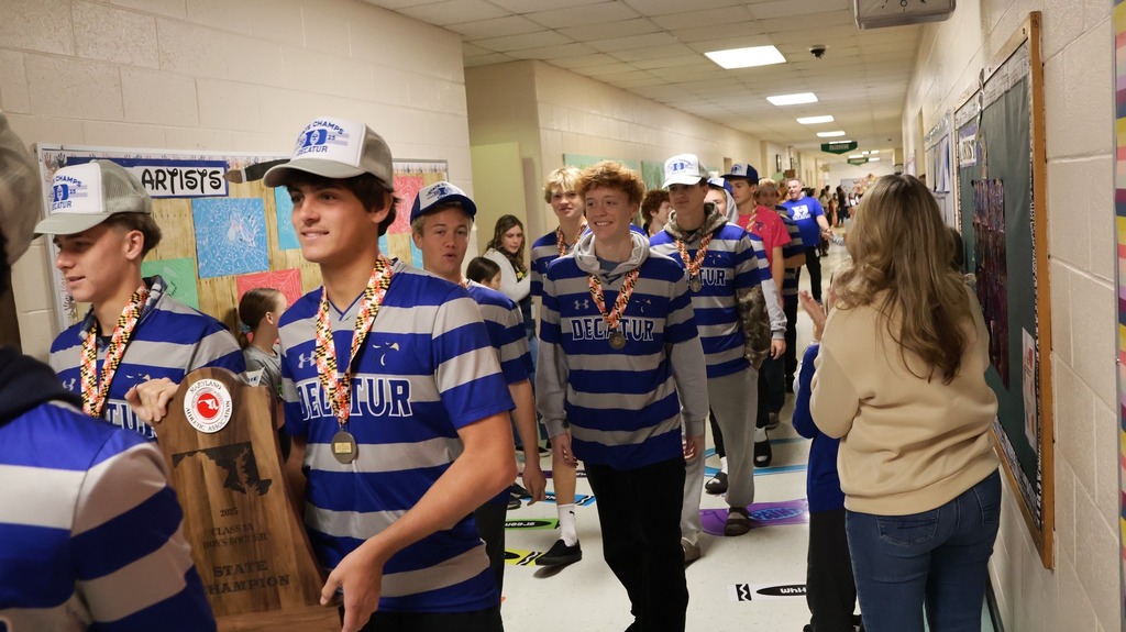 Soccer Team tours Buckingham ES 2025