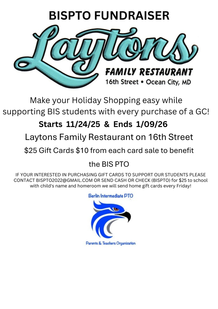 PTO Fundraiser Layton's Gift Cards