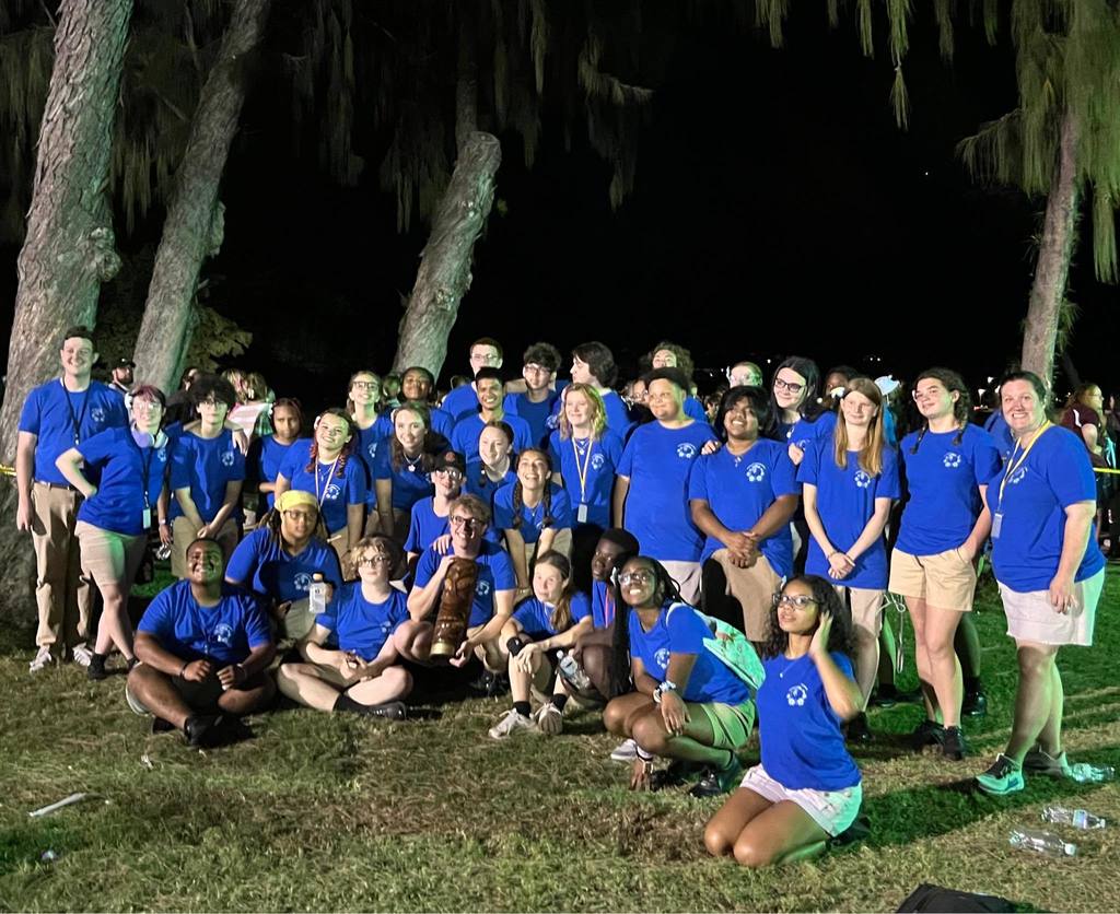 Marching band in Hawaii Parade
