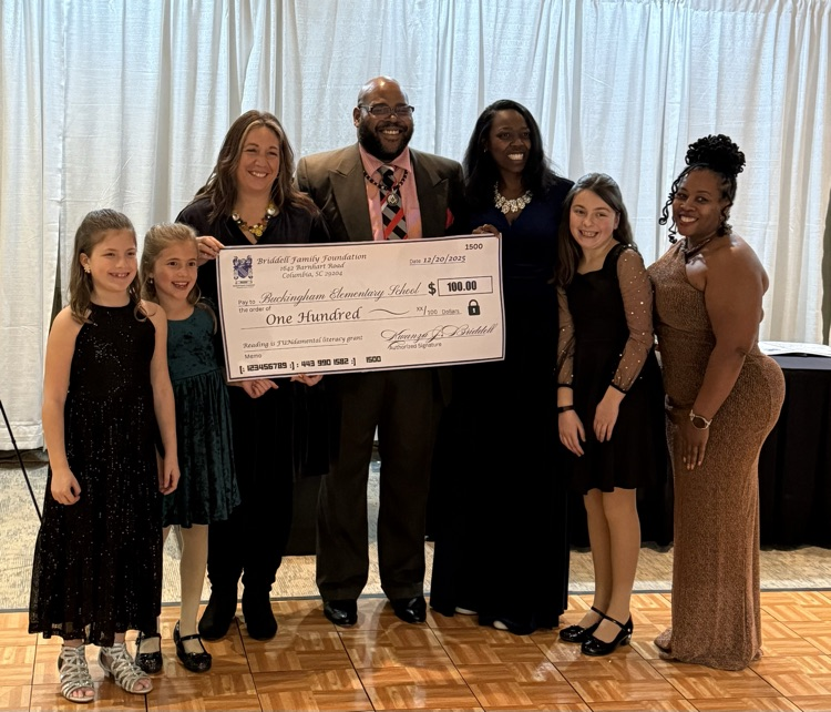 Buckingham receiving their check