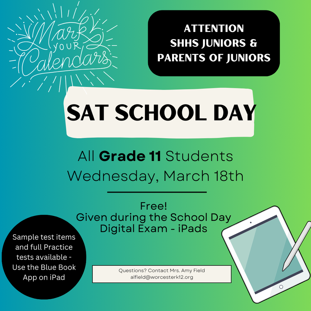 Mark Calendars, SHHS Juniors and Parents of Juniors!