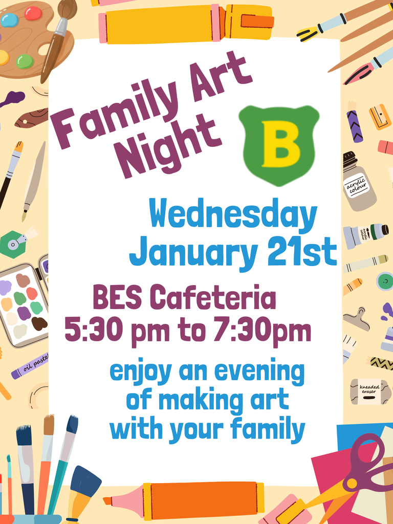 Family Art Night Flyer