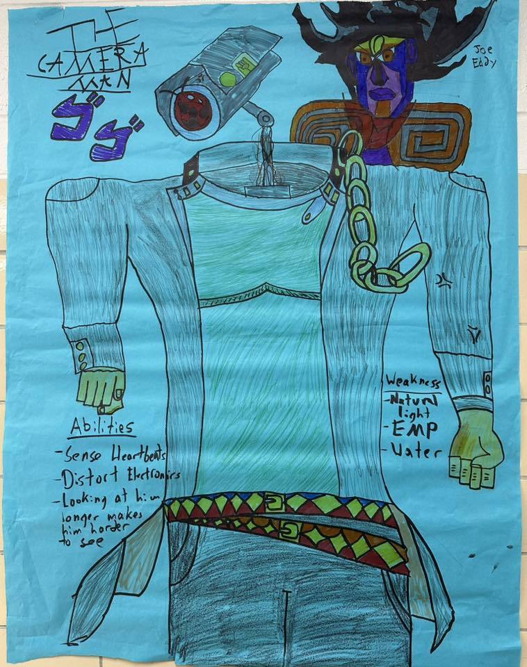 Modern Day monsters in British Lit Class at SDHS