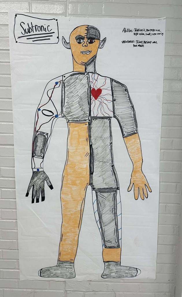 Modern Day monsters in British Lit Class at SDHS