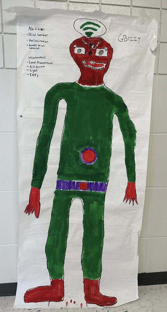 Modern Day monsters in British Lit Class at SDHS