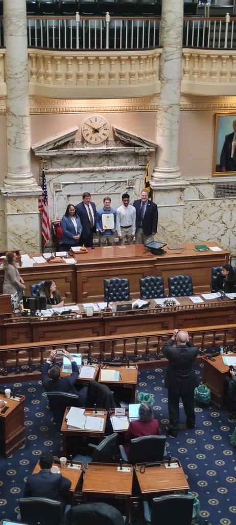 Mens Soccer State Champions recognized at MD State House 2026