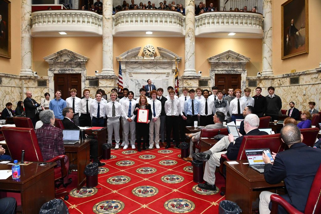 Mens Soccer State Champions recognized at MD State House 2026
