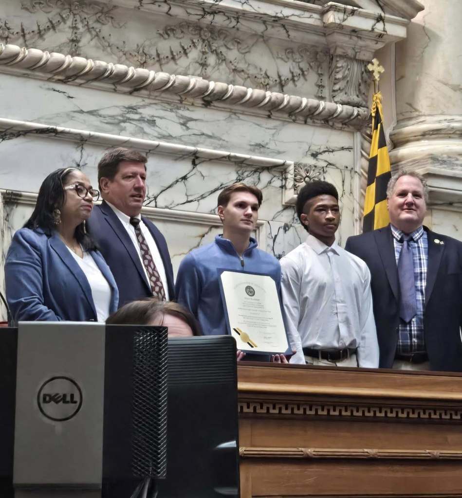 Mens Soccer State Champions recognized at MD State House 2026