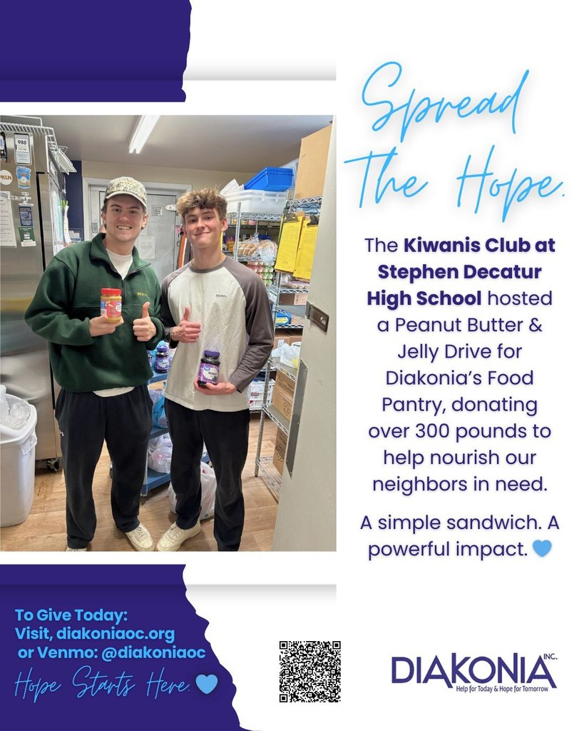 Kiwanis Club food drive at SDHS