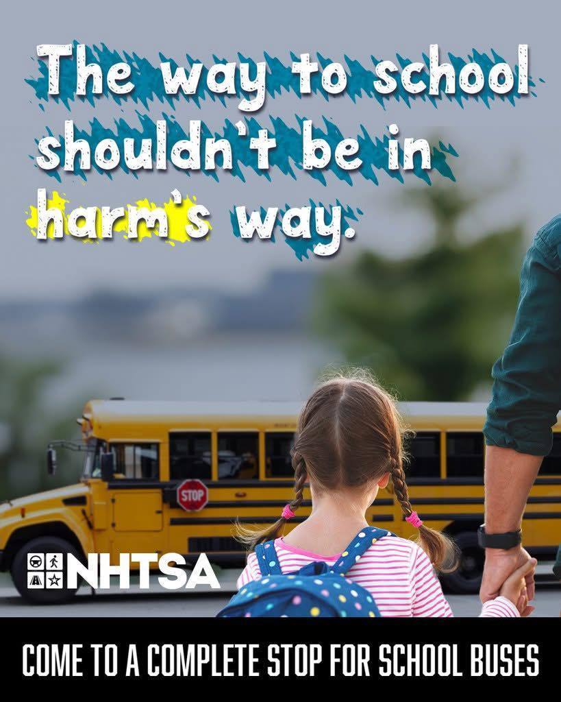 School bus safety message