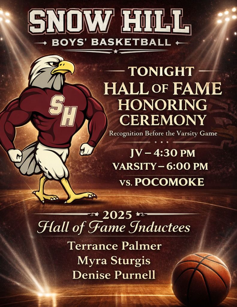 Snow HIll Hall of fame baskeball game.