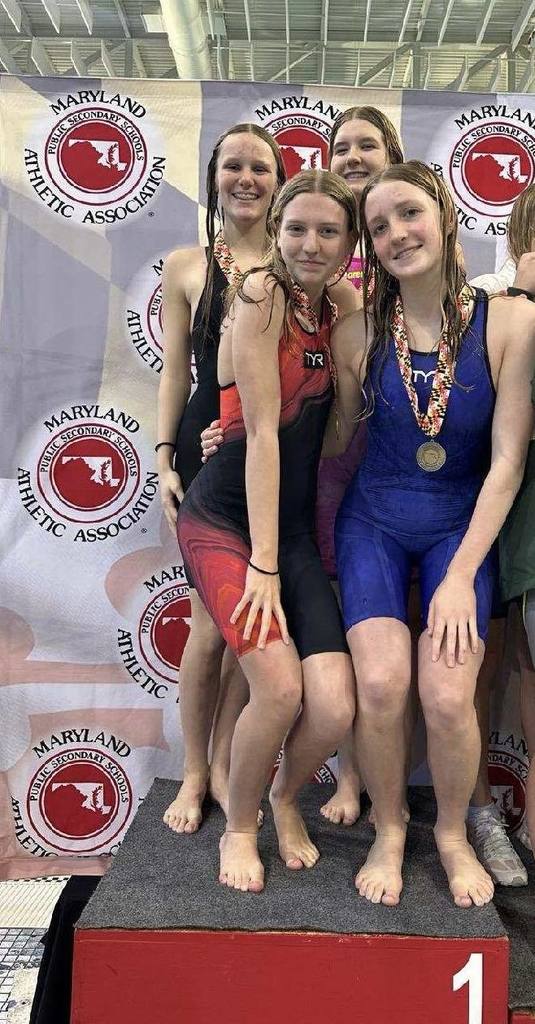 Women's swim medley State Champions 2026