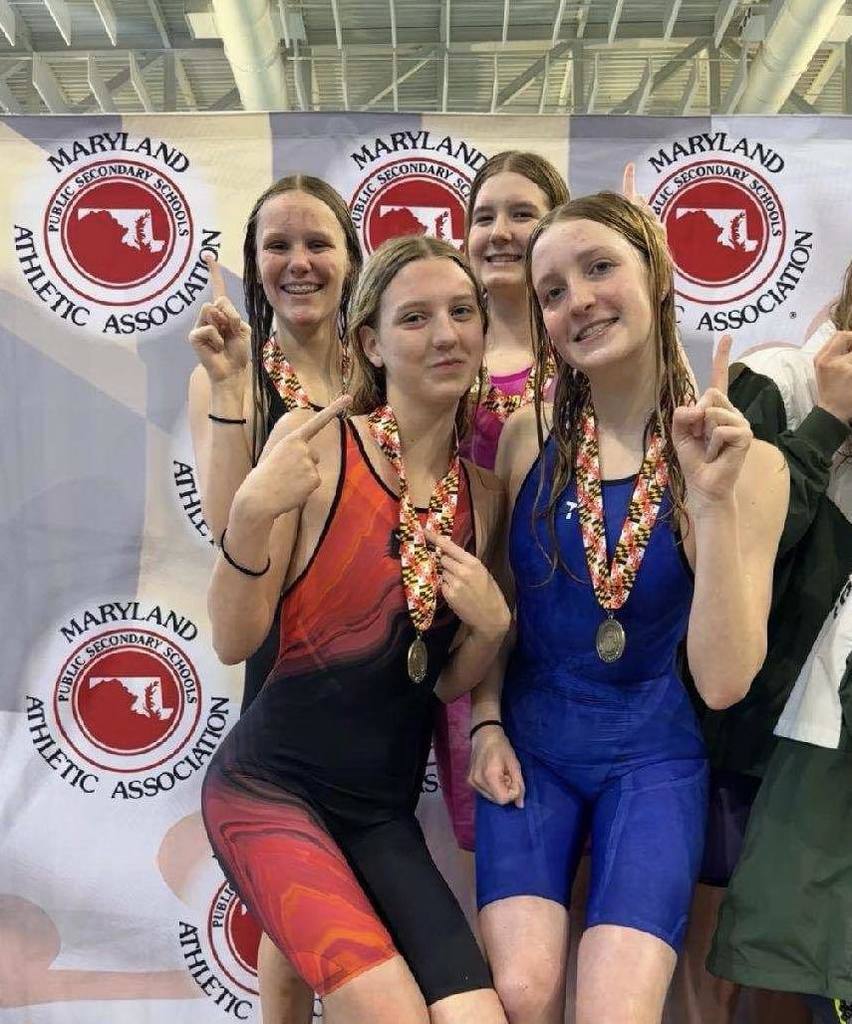 Women's swim medley State Champions 2026