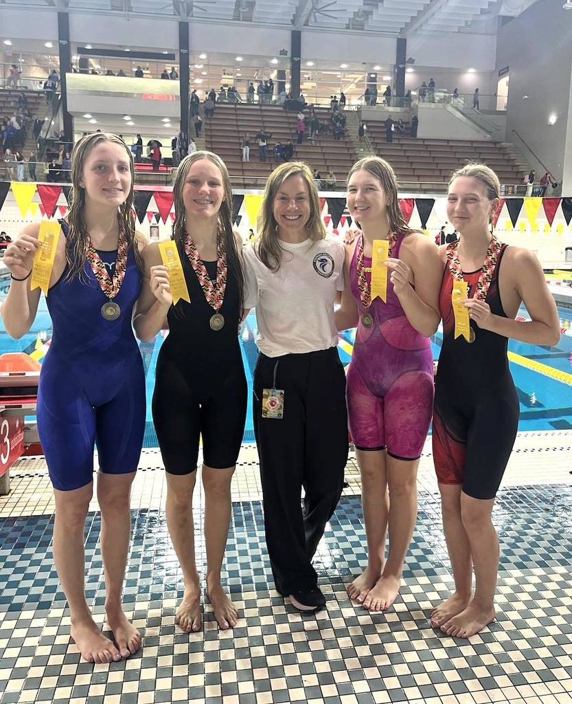 Women's swim medley State Champions 2026