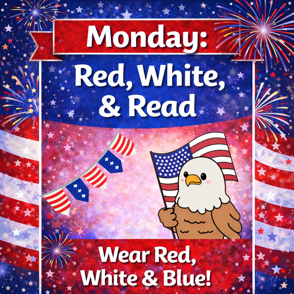 wear red white blue