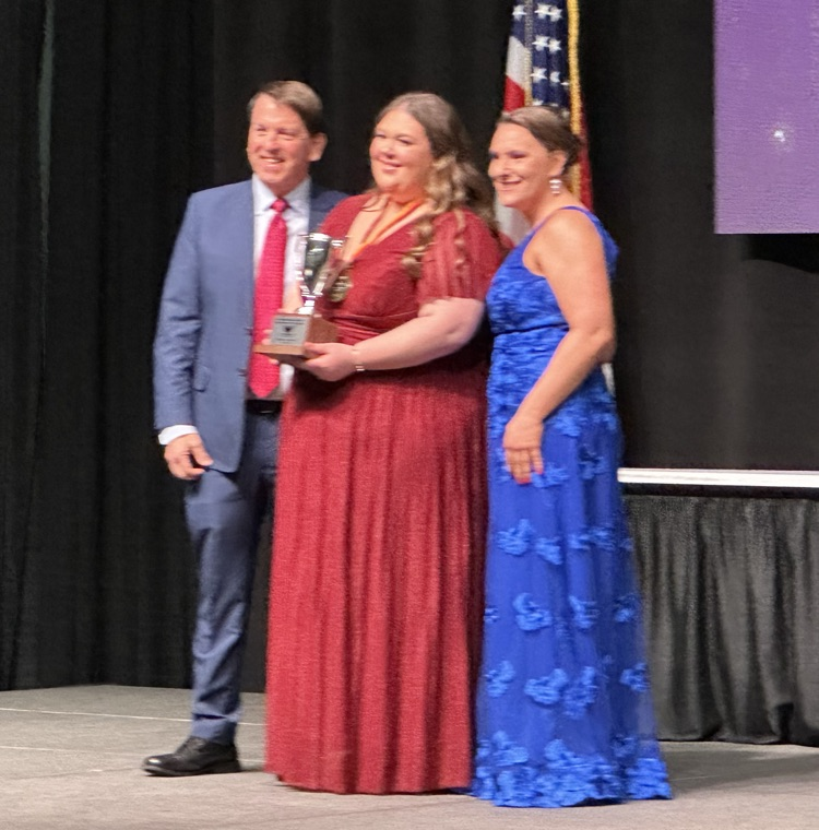 Mrs. Conway being announced as TOY!