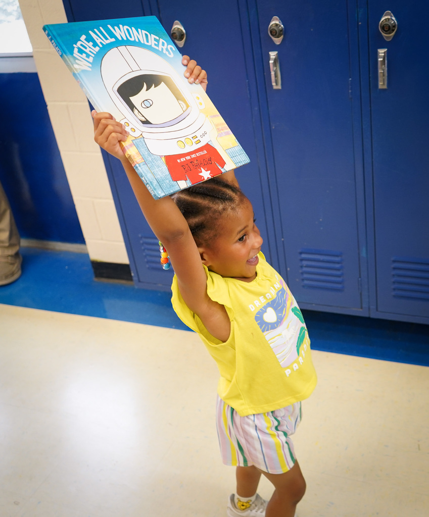 Child Excited about book