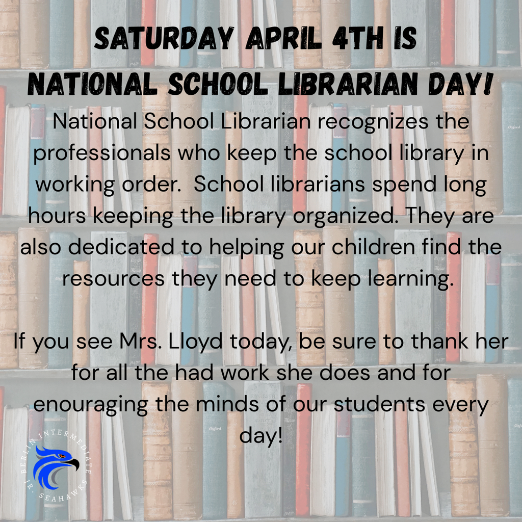 School Librarian Day. 