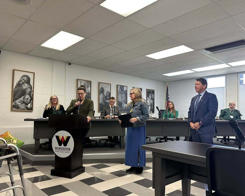 SURGE Award winners at the Board of Education Meeting 