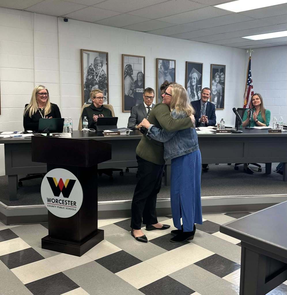 SURGE Award winners at the Board of Education Meeting 