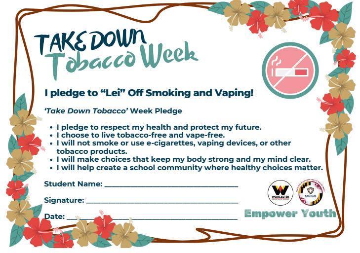 SADD Tobacco-free campaign