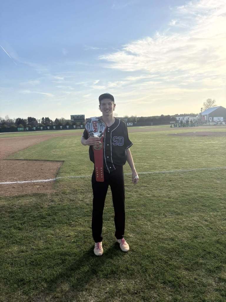 Caleb pitches a strike-out game