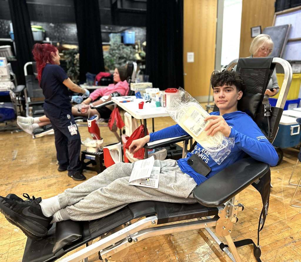 Key Club sponsored Blood Drive at DSHS spring 2026