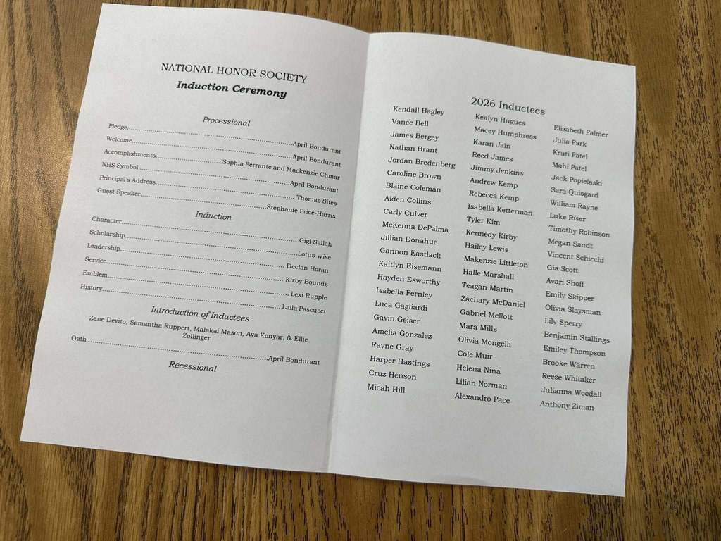 NHS Induction Ceremony 2026