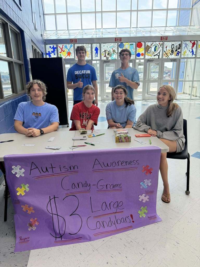 Candy-gram messages for Autism Acceptance month