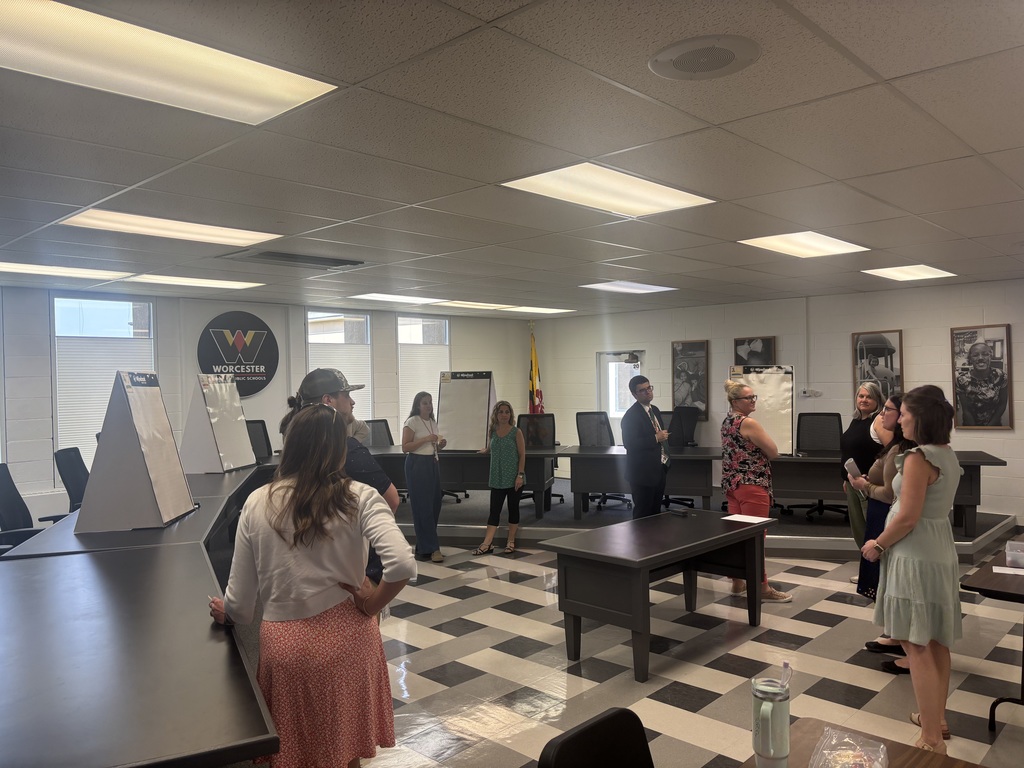 Teachers getting directions at whiteboards