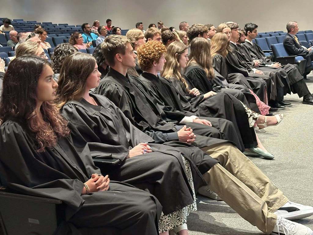 Mu Alpha Theta Math Honor Society induction ceremony