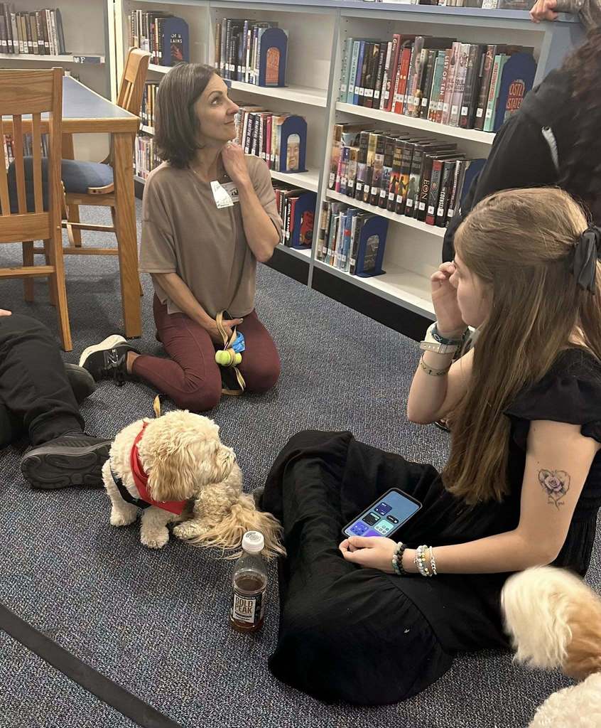 Dog Therapy day at SDHS