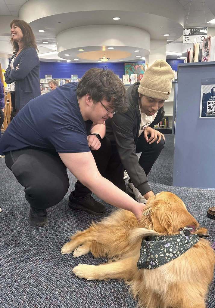 Dog Therapy day at SDHS