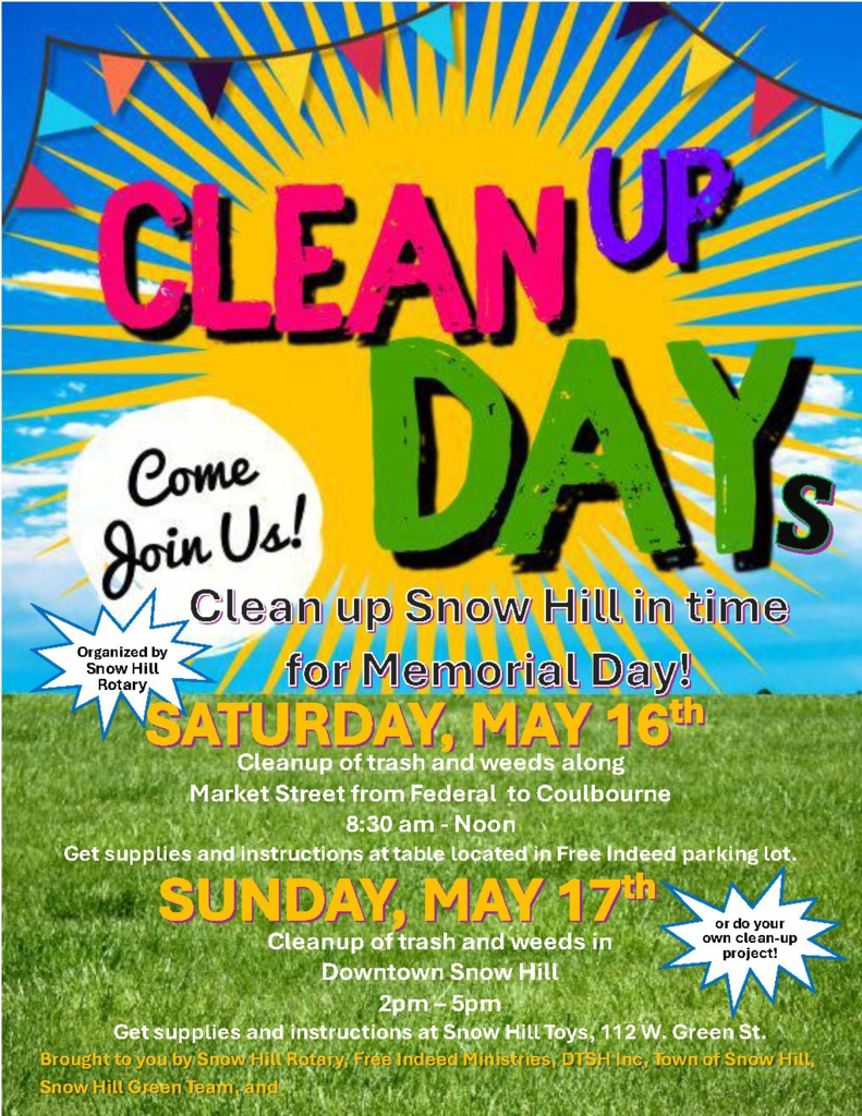 clean up