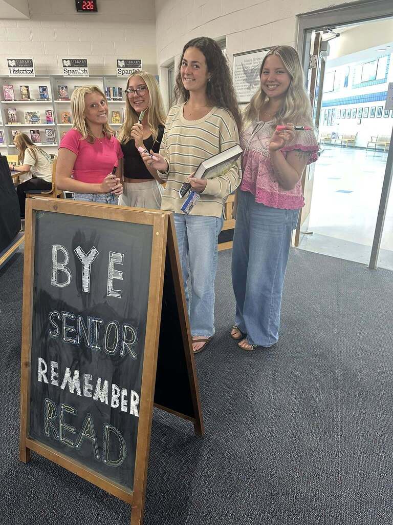 Seniors in the media center