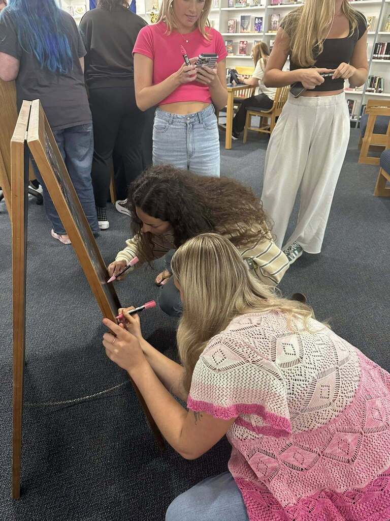 Seniors in the media center