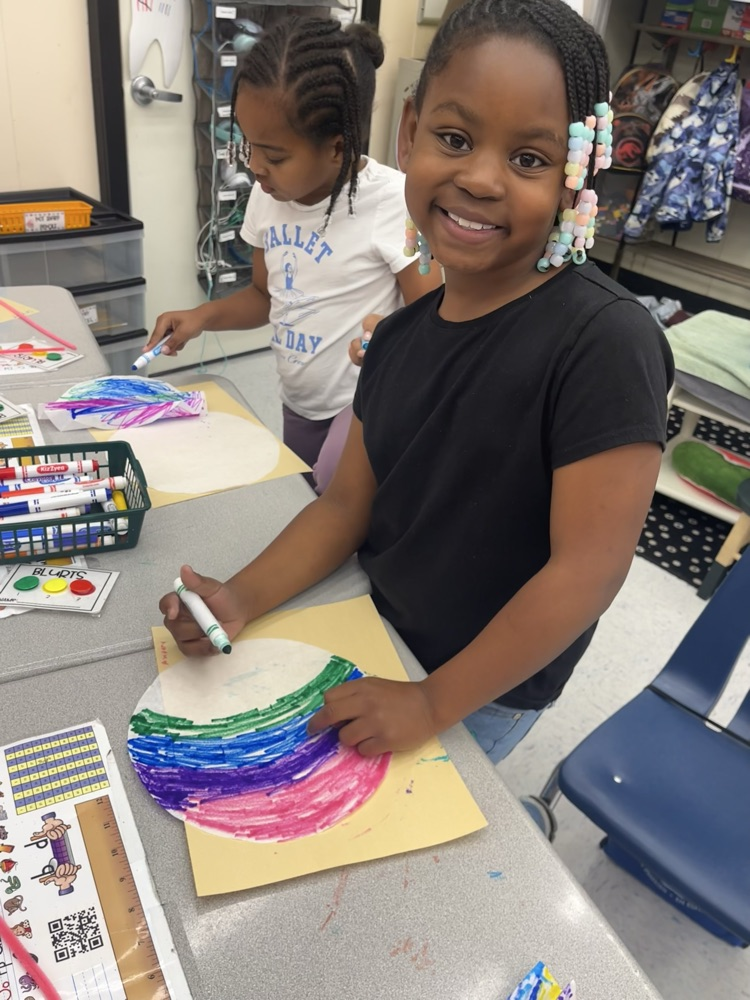 SHES student participating in The Big Draw