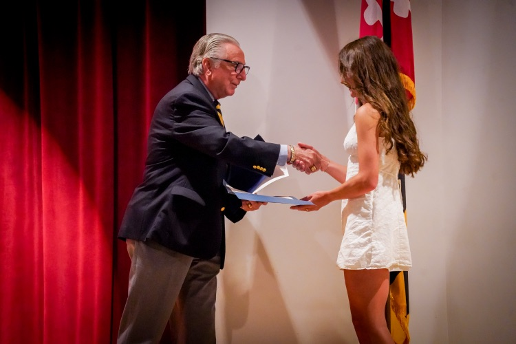 blue and gold ceremony 