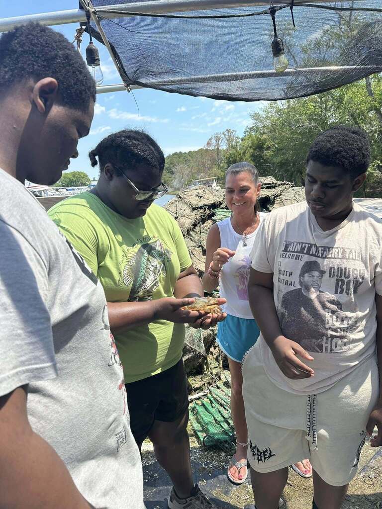 Ms. Weiland's class takes a field trip to Chincoteague Bay